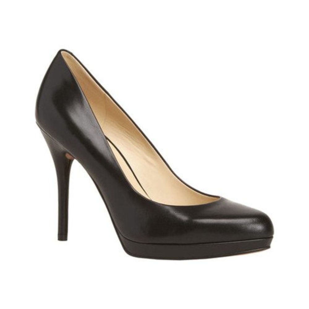 Nine West Kristal Black Platform Pump 6M